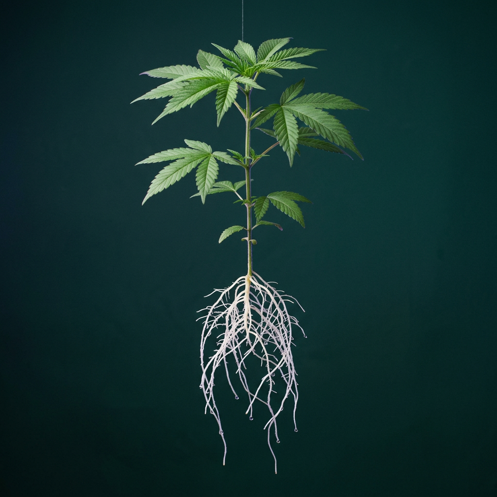 Hype Strains: Bare-Root-Steckling mit violettem Lichtakzent